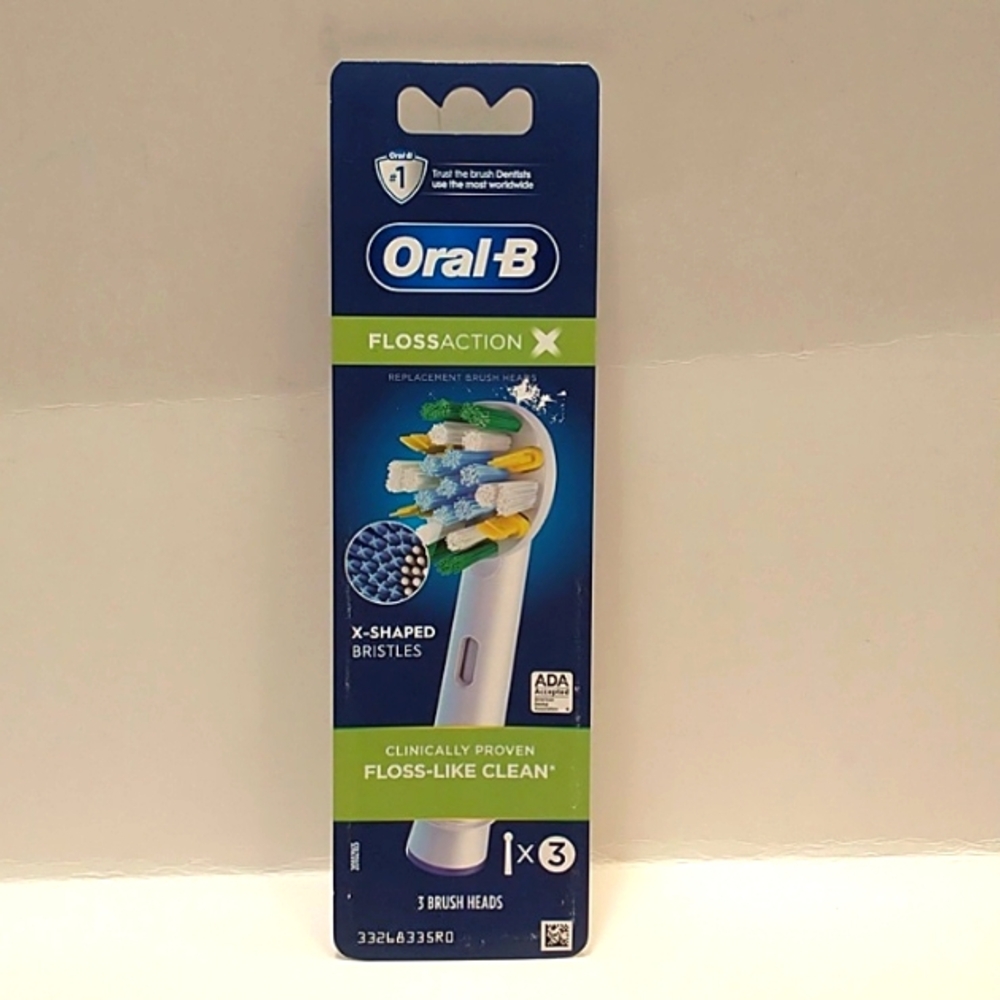 Oral-B Flossaction X Replacement Brush Heads 3 Pack